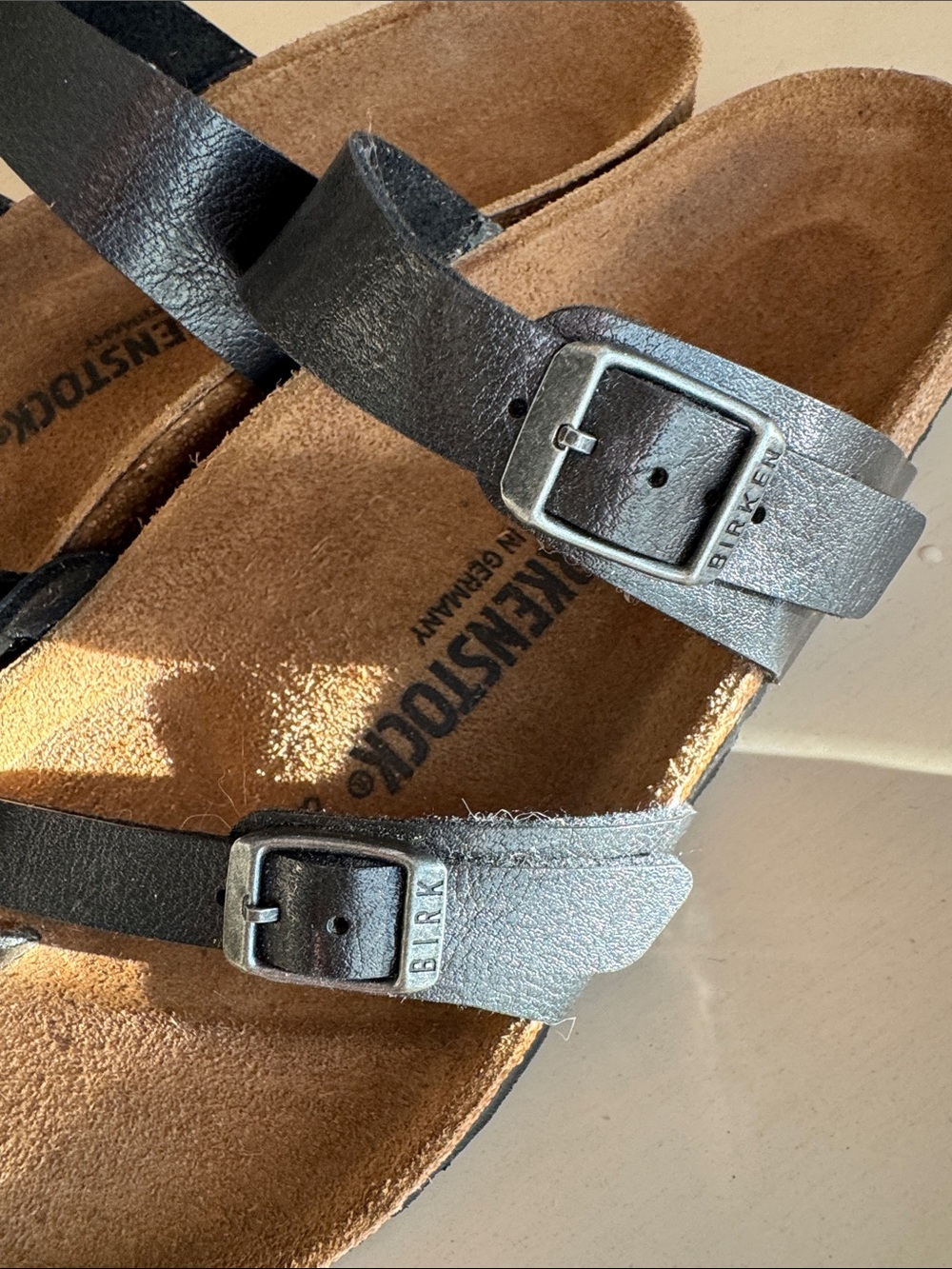Birkenstock Iridescent Black Mayari Sandals - Picture 7 of 9